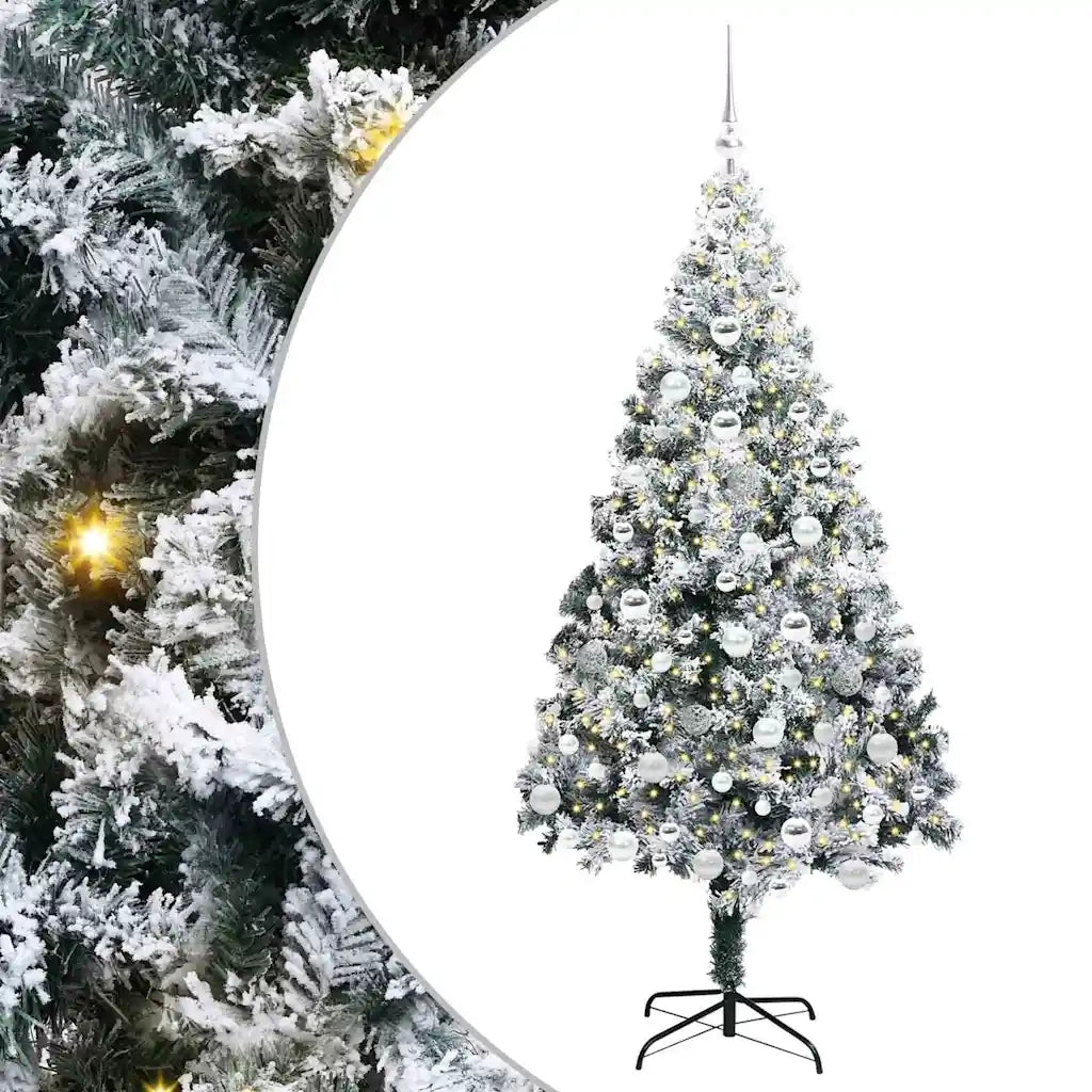 Albero di Natale artificiale con 300 LED Bianco 180 cm 3396967