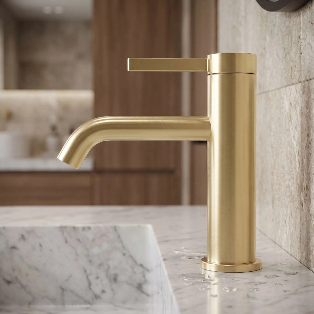 Rubinetto Da Bagno Rea Rivo Brush Gold