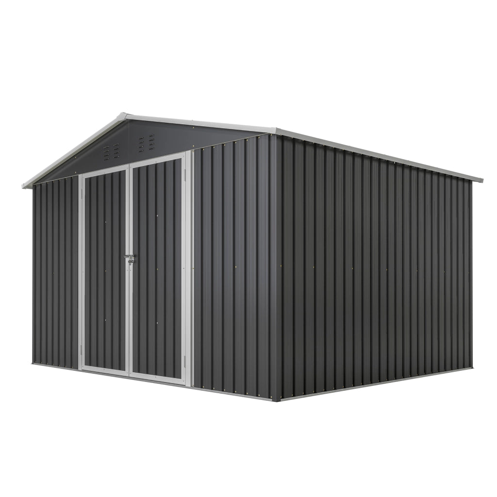 Capanno da Giardino in Metallo ¨C Minimal ¨C Antracite 300x252x191 cm per Esterno