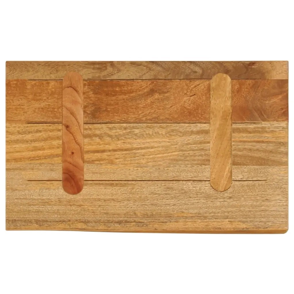 Piano Tavolo Bordi Vivi 40x20x3,8 cm in Legno Massello di Mango 370558