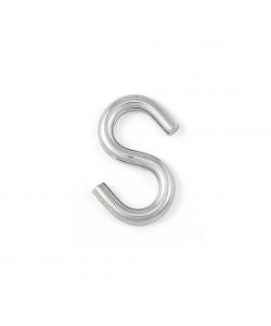 GANCIO A 'S' Ø 4 mm - 39x22 mm