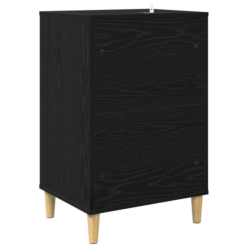 Supporto per Giradischi Rovere Nero 47 x 39,5 x 74,5 cm 8012875