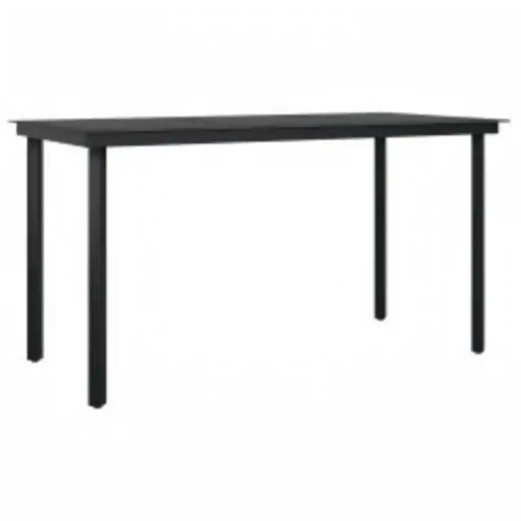 Set da Pranzo da Giardino con Cuscini 5 pz | Set Salotto da Giardino Polyrattan Vetro