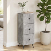 Mobile con Cassetti Grigio Cemento 33 x 34,5 x 90 cm 895538
