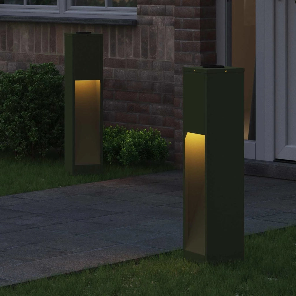Lucina LED Solare da Percorso 2 pz Verde oliva CFW1202706