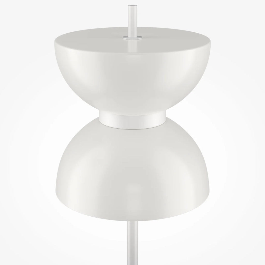 Maytoni Lampada da terra moderna Kyoto 1 luce LED integrato bianco metallo vetro
