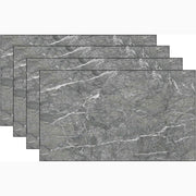 Pannello UV Effetto Marmo 60x120 cm Paraschizzi per Cucina Colore Grigio Conf. 4 Pezzi