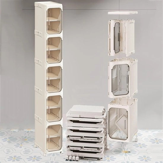 Organizzatore per bagno a 5 livelli - design compatto per spazi ridotti
