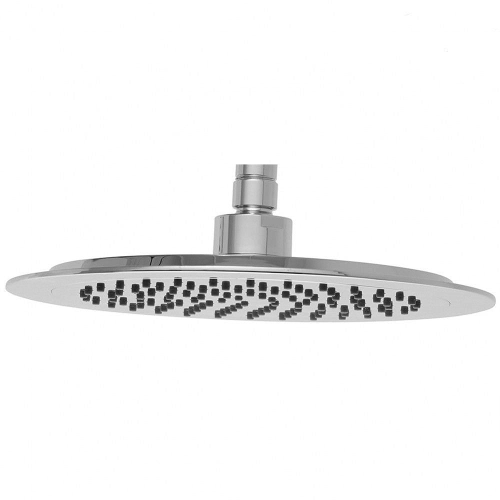 Trade Shop - Soffione Doccia Slim Tondo 24 Cm Plus In Abs Cromato Miscelatore Shower -