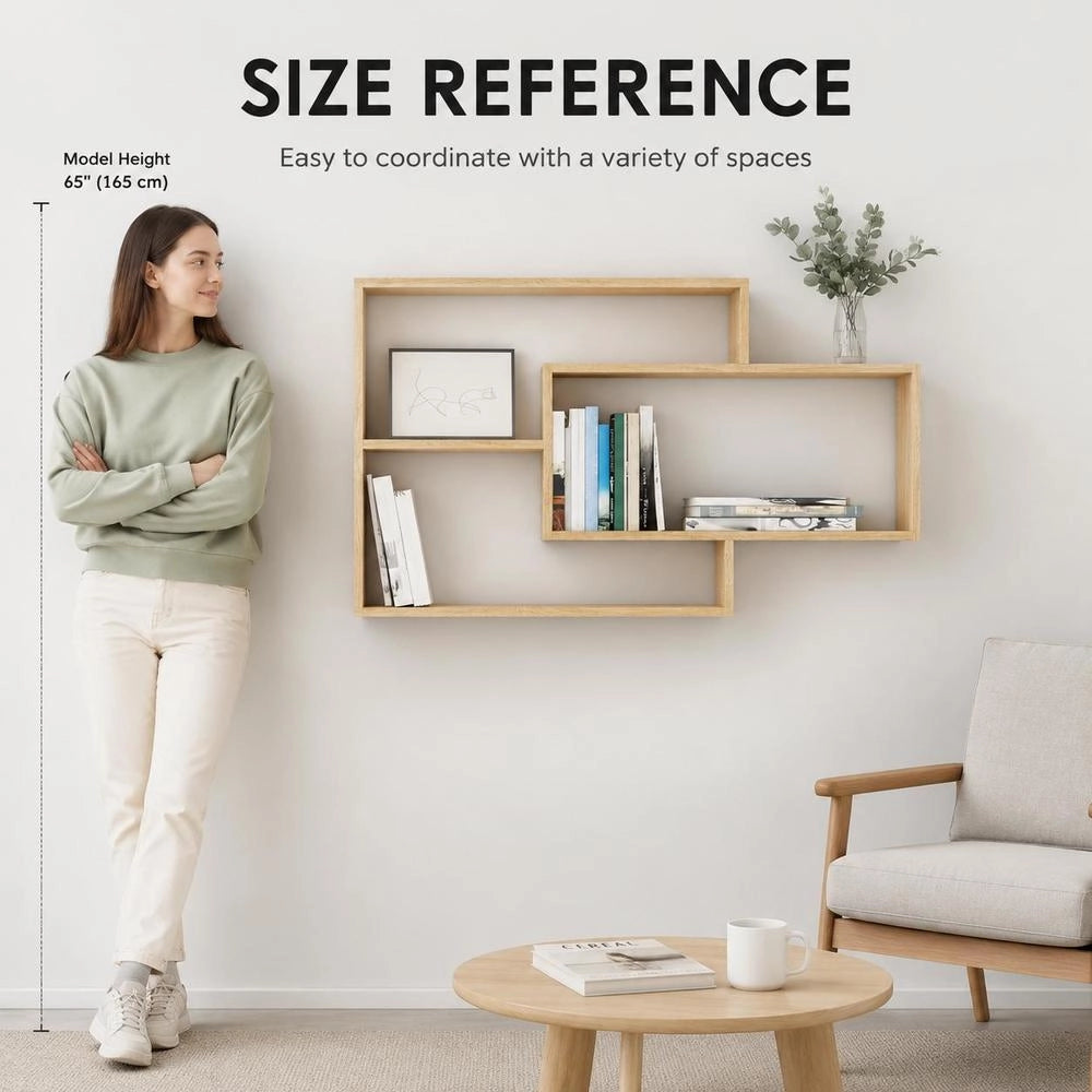 Wall Shelves Sonoma Oak 104x20x58.5 Cm Wood-based Material