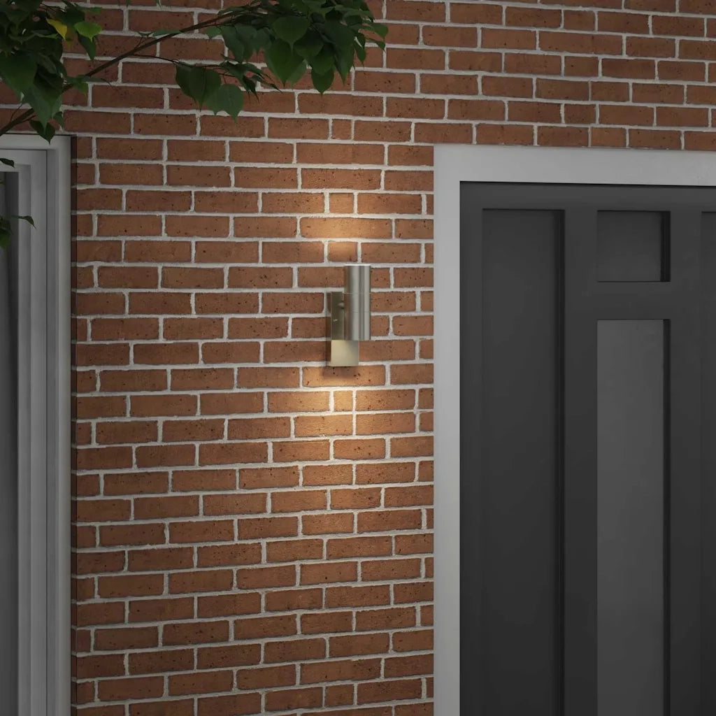 Lampada da Parete Esterna Argento 7 x 10 x 22 cm CFW2451427