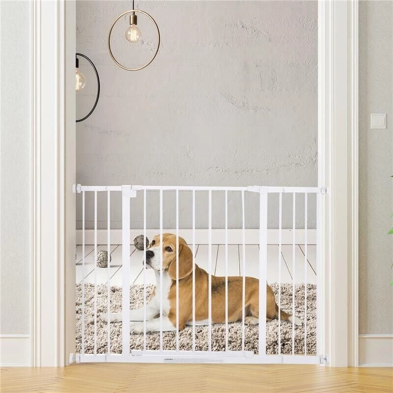 CANCELLETTO PER CANI ESTENSIBILE DA 72 A 107 CM CON MONTAGGIO A PRESSIONE
