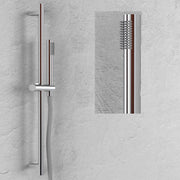Asta saliscendi doccia 004 ottone cromato ovale doccetta relax p7,3xh80