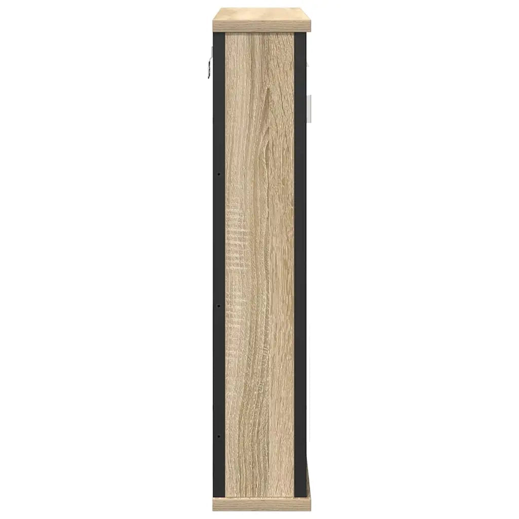 Mobiletto per specchio con porta-Armadietto a Specchio da Bagno Rovere Sonoma 42 x 12 x 60 cm