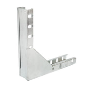 Gomito verticale a 90 gradi per grondaia in acciaio zincato 25x50mm