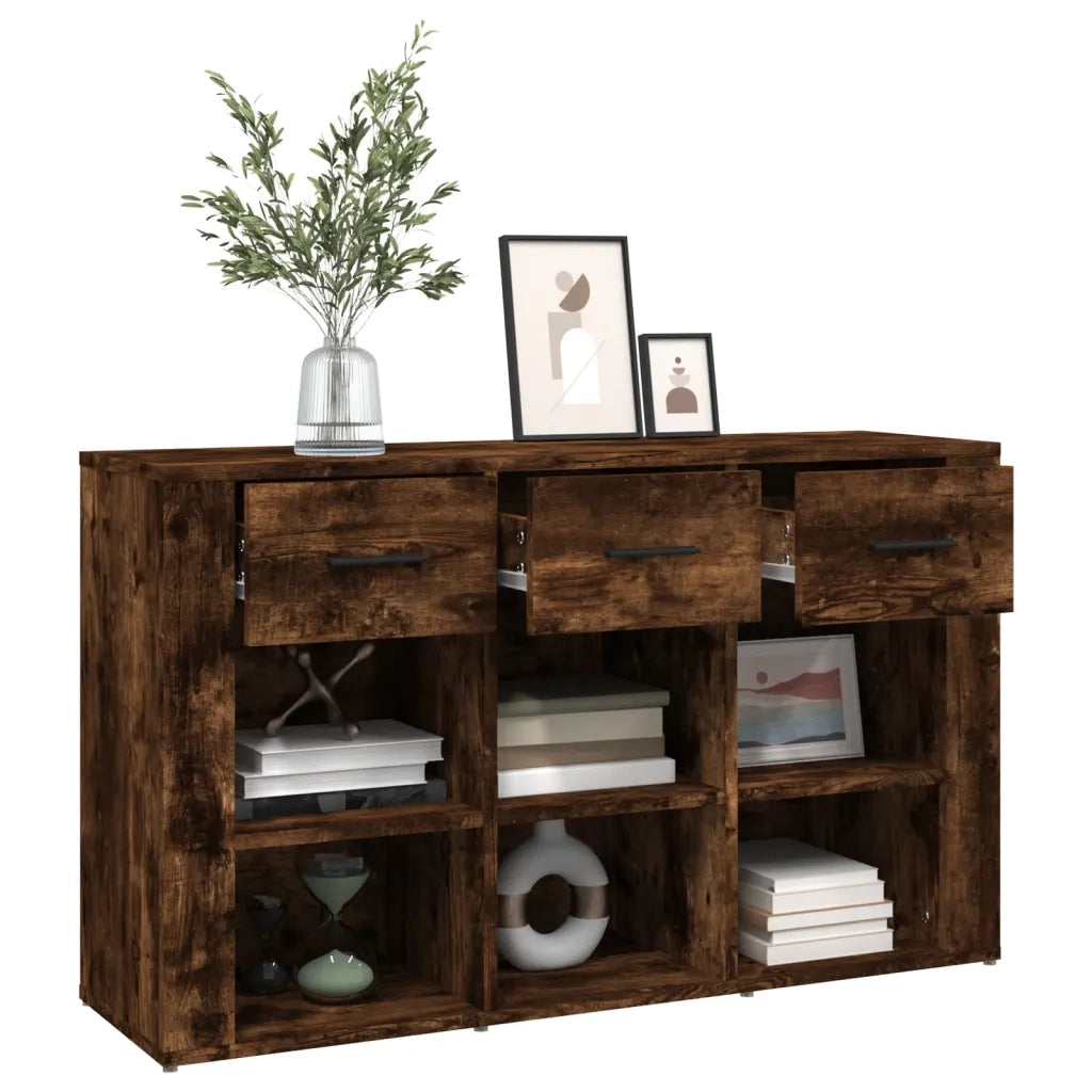 Credenza-Buffet-Armadio da cucina Rovere Fumo 100x30x59,5 cm in Legno Multistrato