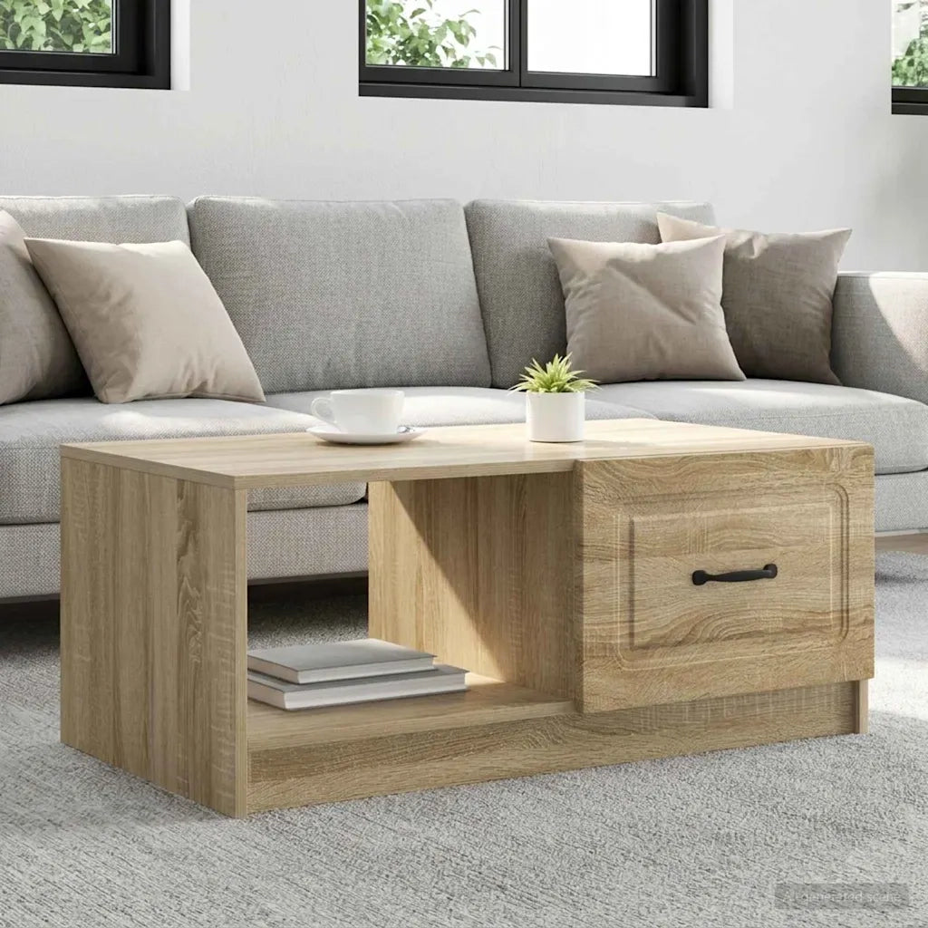 Tavolino da salotto Rovere Sonoma 90 x 50 x 37 cm 895877