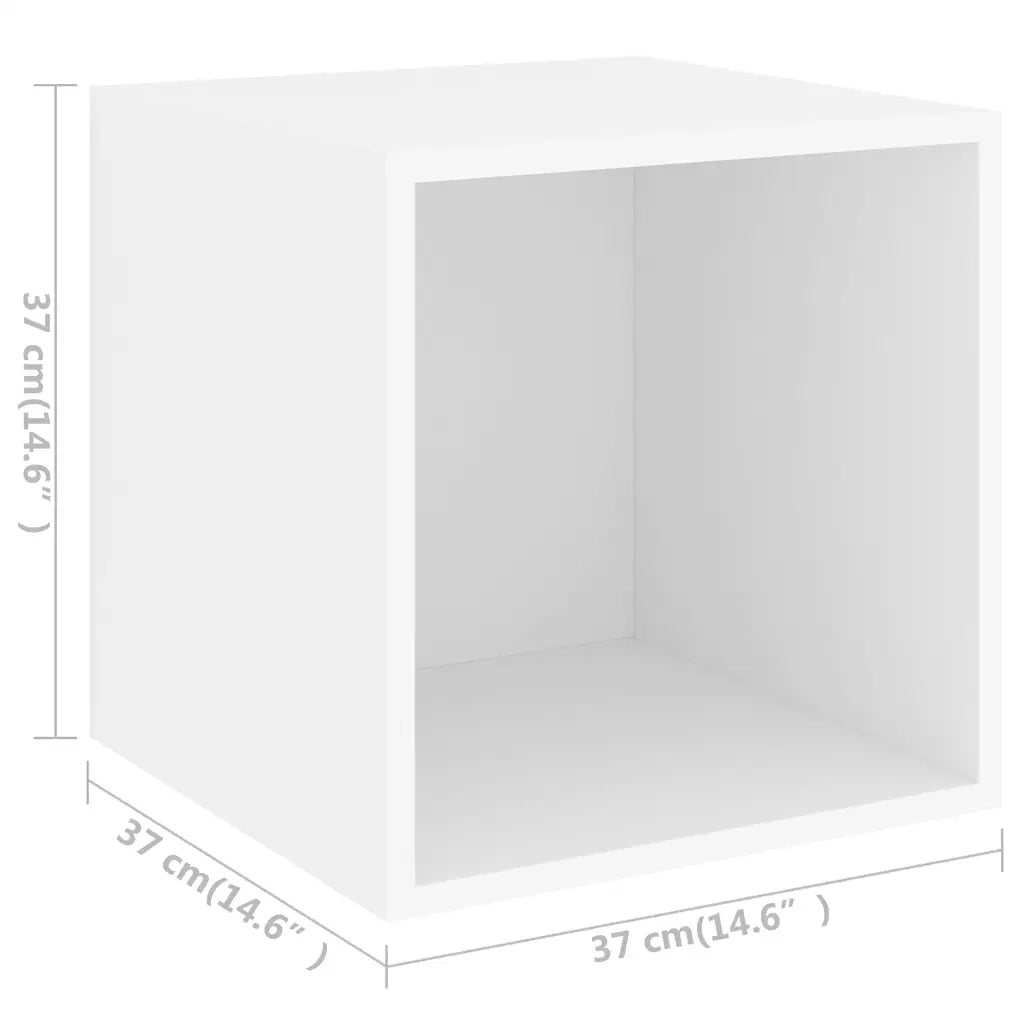 Set Mobili Porta TV 5 pz-Credenza per TV Bianco in Legno Multistrato 903820