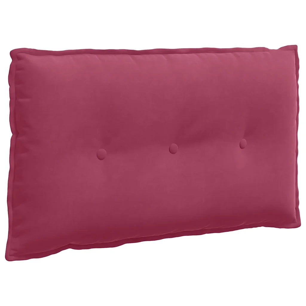 Cuscino per Schiena | Cuscino dorsale Rosso Vino 80 x 50 cm Tessuto in Cords