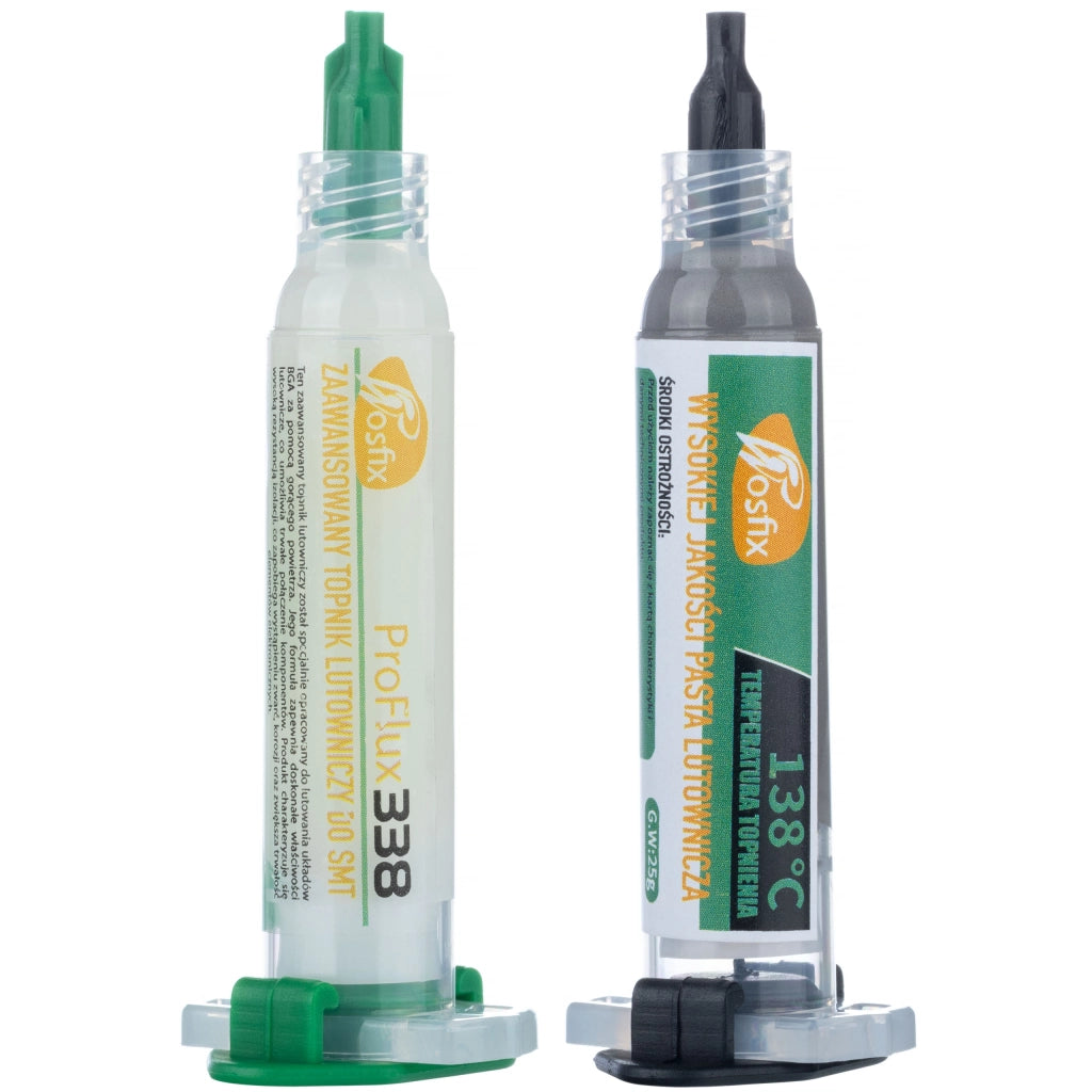 Set di Saldatura ProFlux338 – Cera Liquida 138°C | Protezione OSP, Precisione BGA | Accessori Inclusi: 2 Pistoni, 2 Aghi