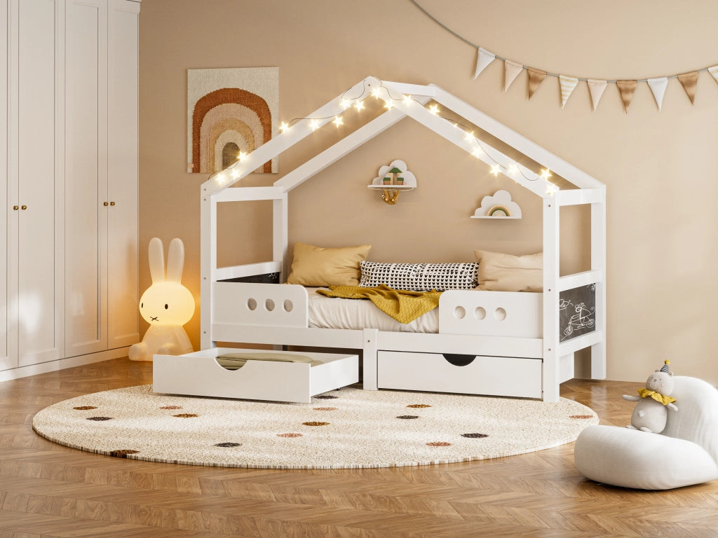 letto per bambini legno bianco 95 x 207;5 cm