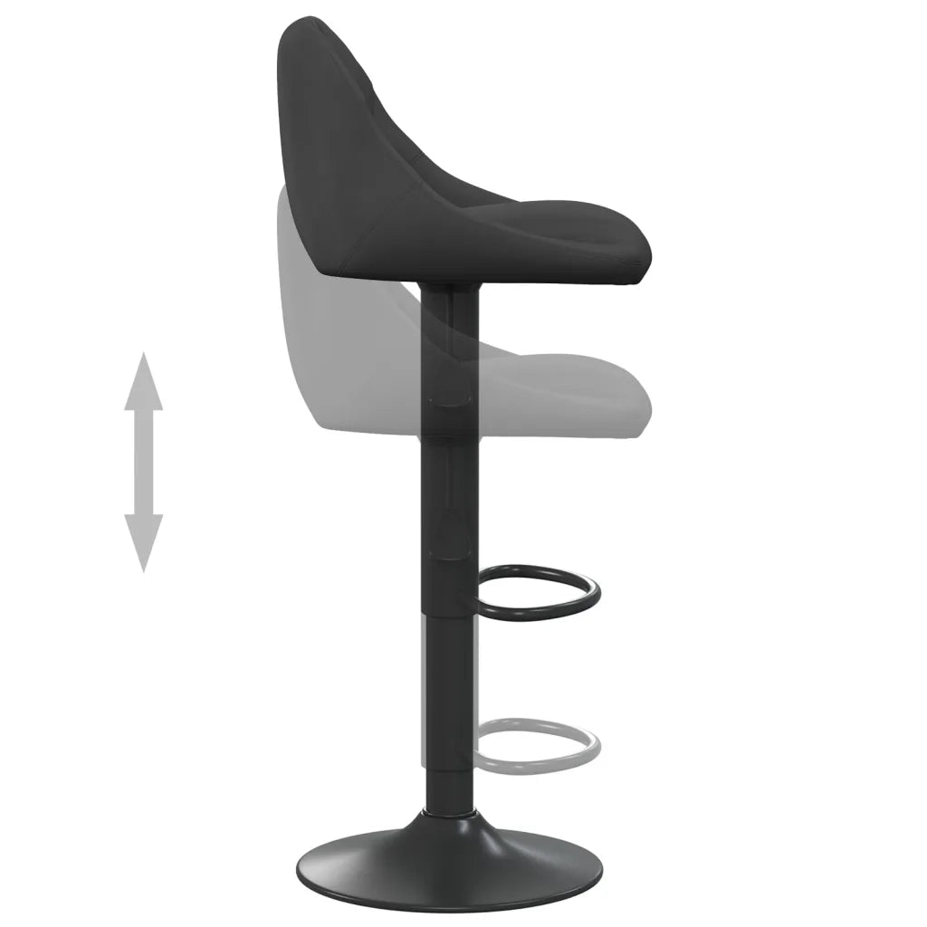 Sgabello da Bar Nero in Velluto cod mxl 75747