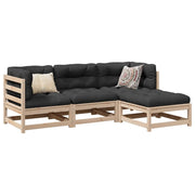 Set Divani da Giardino 4 pz in Legno Massello di Pino 3299377