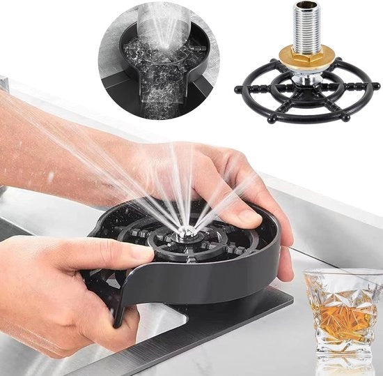 Pulitore per bicchieri per lavandino, pulitore per bicchieri, pulitore per vetro, pulitore per bottiglie, pulitore per bicchieri, pulitore per bicchieri, pulitore per vetro, macchina per lavaggio acqua, 1 pezzo