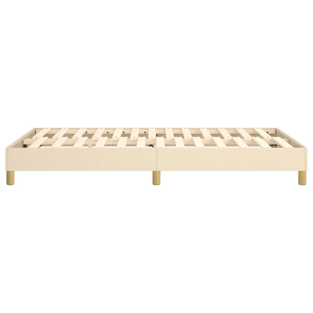 Struttura Letto a Rete a Molle-Giroletto Crema 120x200 cm Tessuto 373610