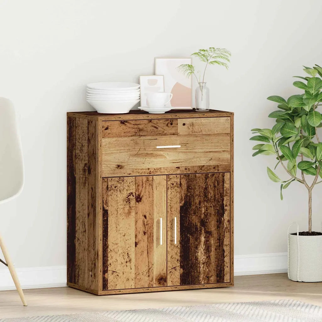 vidaXL Credenza Legno antico 60 x 31 x 70 cm Legno multistrato