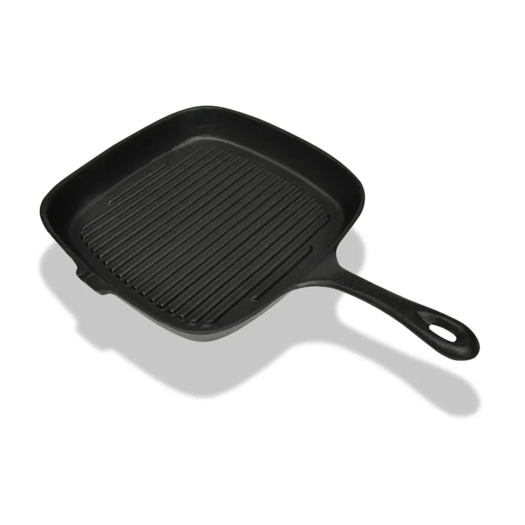 Padella Griglia in Ghisa 24X23 cm cod mxl 75882