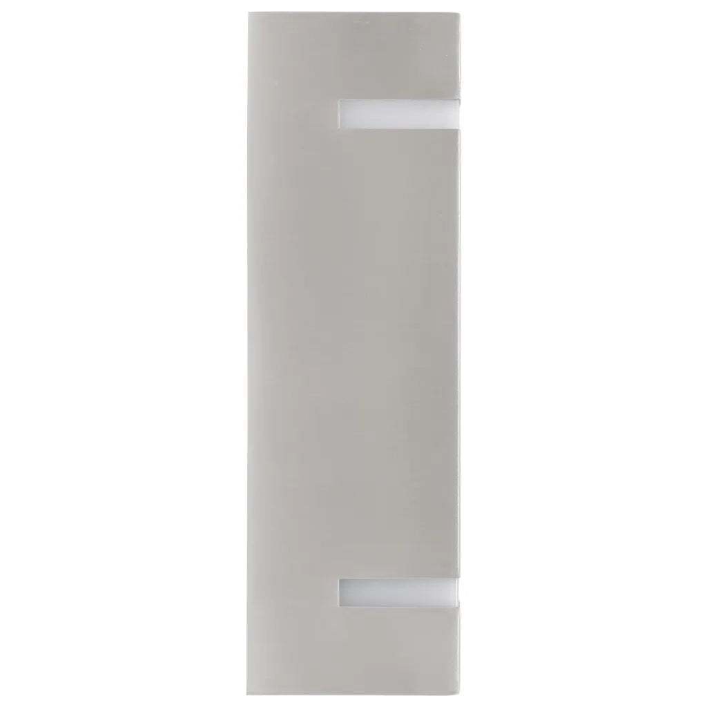 Lampade da Parete da Esterno 2 pz 35 W Argento Rettangolari 45651