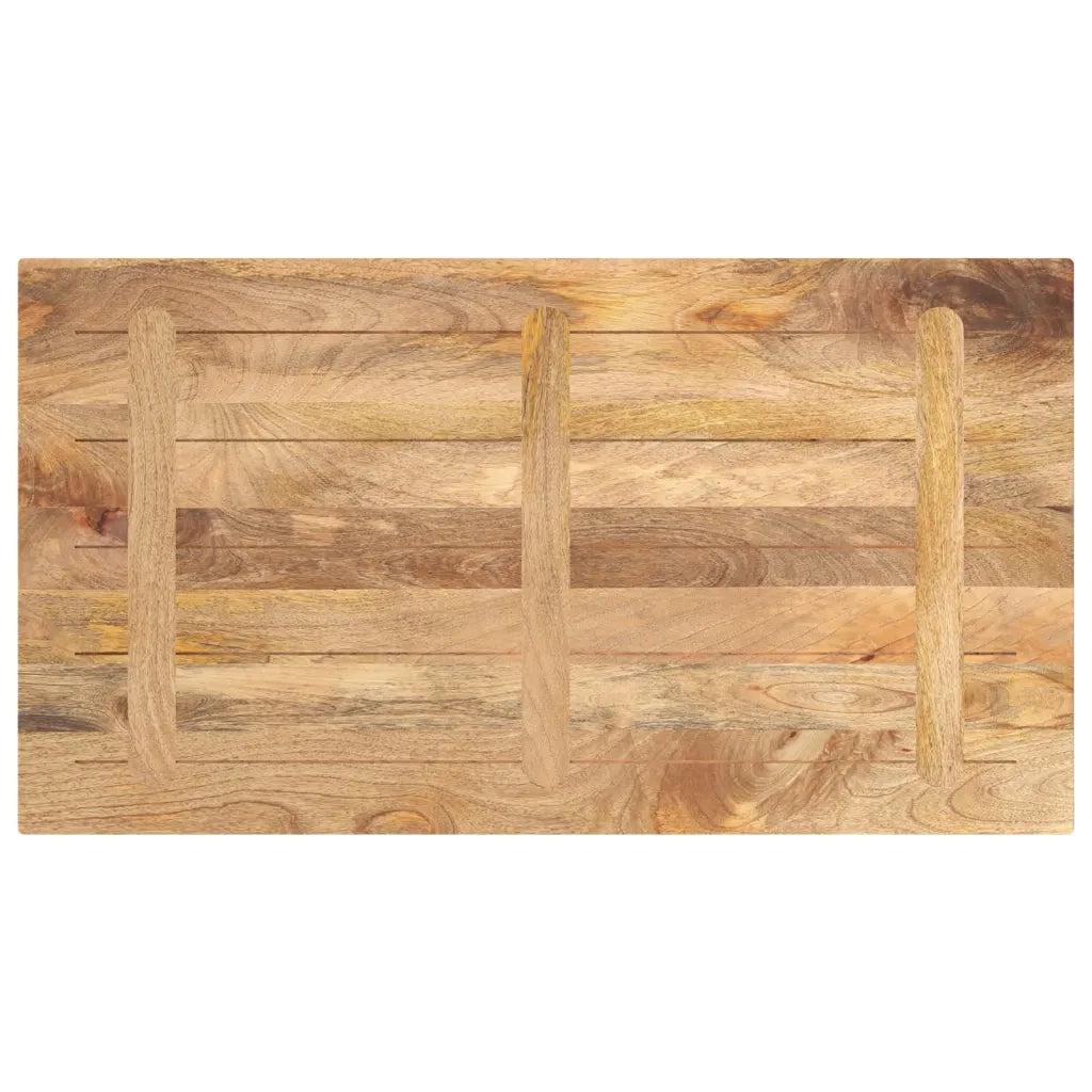 vidaXL Piano per Tavolo 120x50x2,5cm Rettangolare Legno Massello Mango