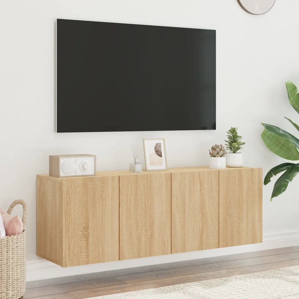 Mobili TV a Parete 2pz Rovere Sonoma 60x30x41 cm 836943