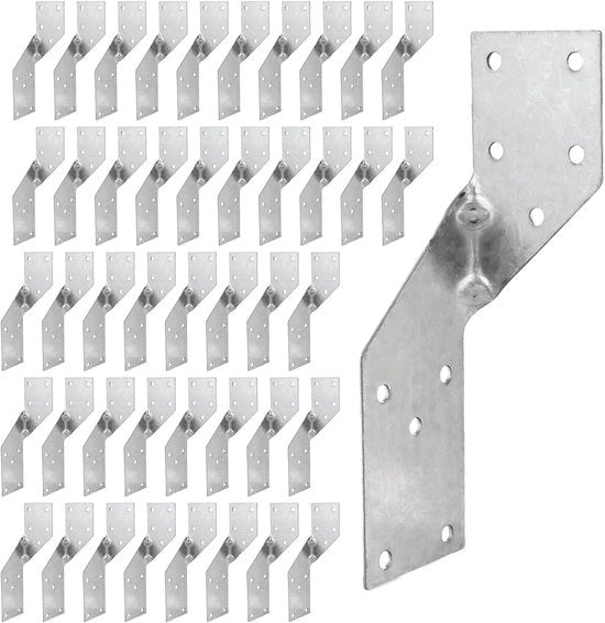 Anker per palet 32 pz 40 x 140 mm - alta resistenza - connettori in metallo legno - connettori per paletti - galvanizzato - legno - Sendzimir