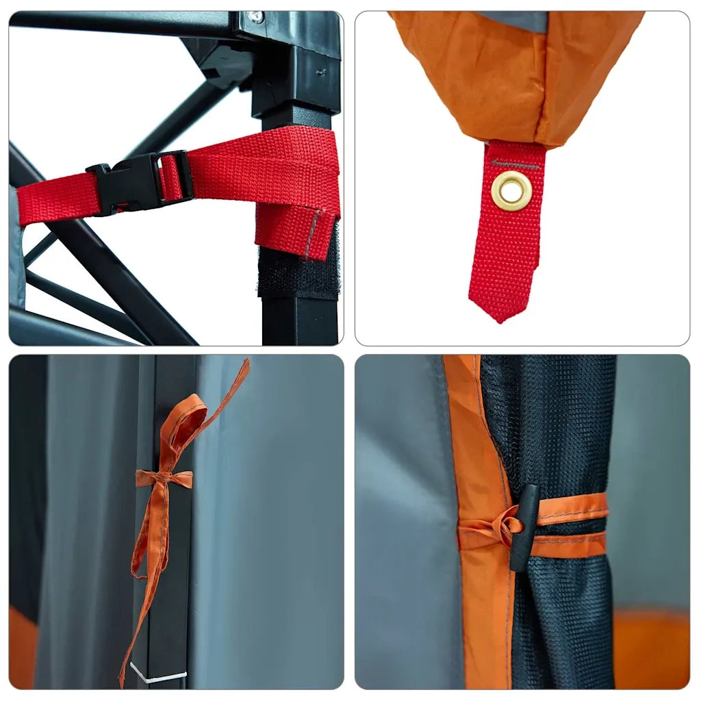 Tenda interna-Tenda da campeggio Grigio e arancione 290 x 288 x 234 cm taffet¨¤