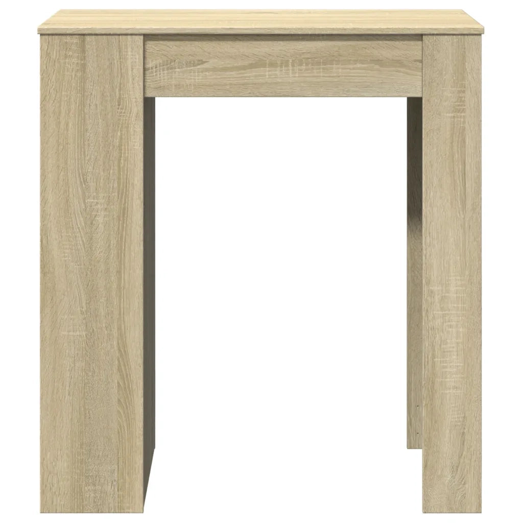 Tavolo Bar con Rastrelliera Sonoma 95x47x103,5 cm Multistrato
