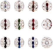 100 pezzi di strass per spaziatori di gioielli DIY