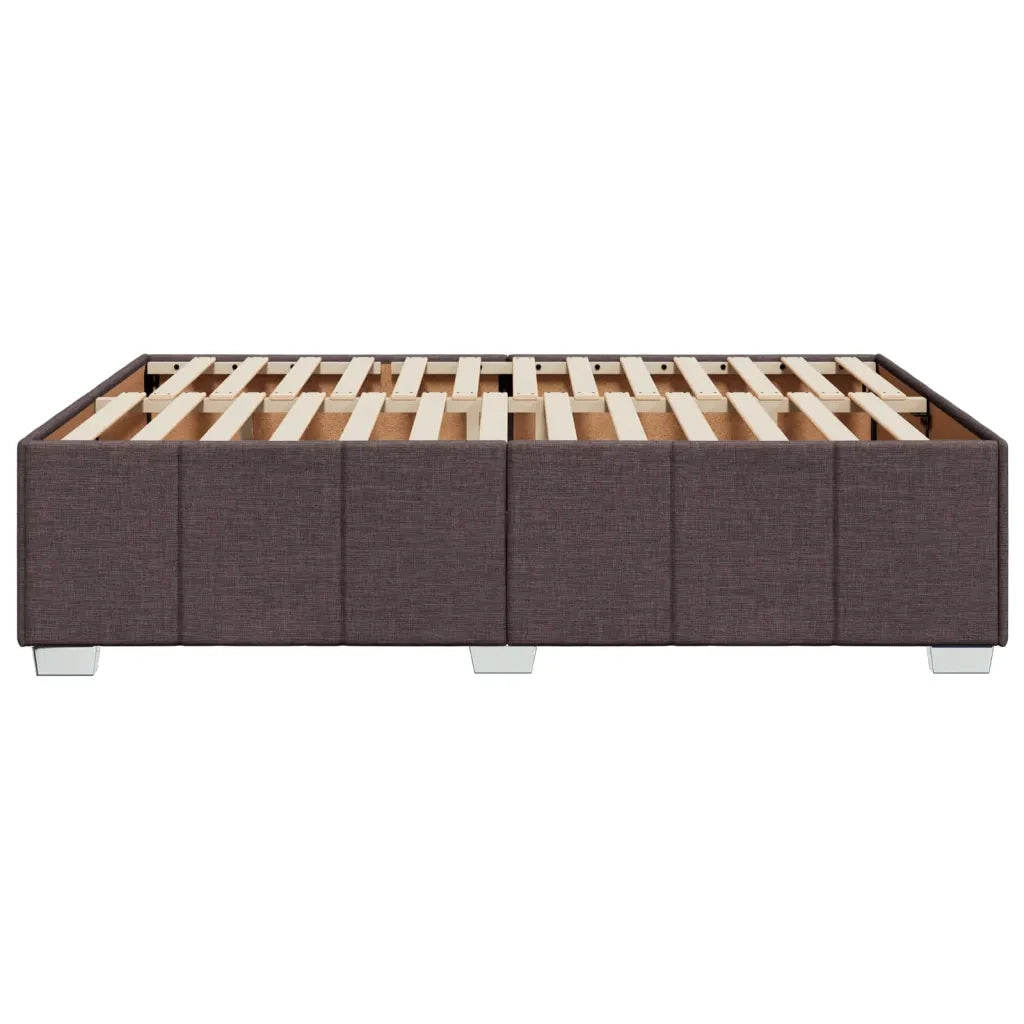 Giroletto senza Materasso Marrone Scuro 140x190 cm Tessuto 3284835