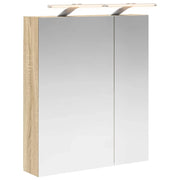 Mobiletto per specchio da Bagno | Armadio da bagno Rovere Sonoma 60 x 14,5 x 70 cm
