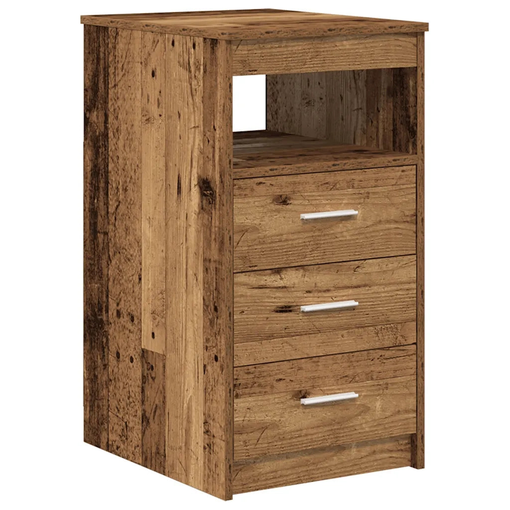 Scrivania con armadietto Legno Antico in Legno Multistrato 3328551