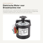 Motore elettrico per macchina per uova con rotazione automatica
