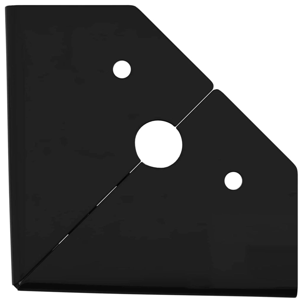 Piedini per mobili 12 pz Nero 54,1 x 54,1 x 100 mm Ferro CFW6592405