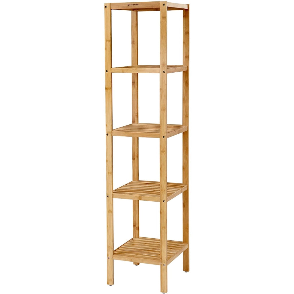 Valora BAMBOO SHELF Mensola salvaspazio in bambù naturale per il bagno