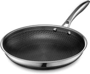 Grillpan ibrida 26 cm - manico refrigerato, resistente al lavastoviglie e forno, adatto per induzione