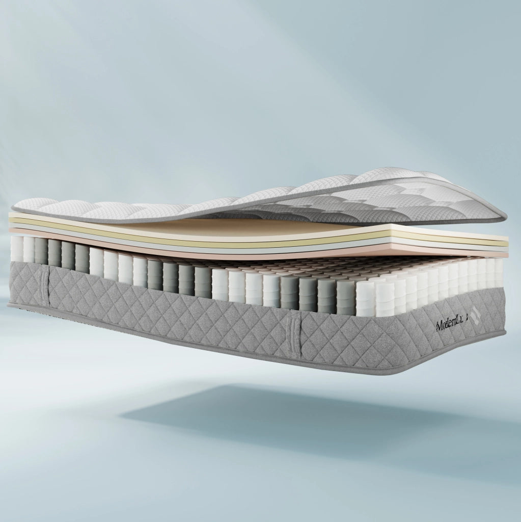 Letto singolo 90x200 cm imbottito in lino beige con USB Tipo-C; contenitore idraulico e materasso