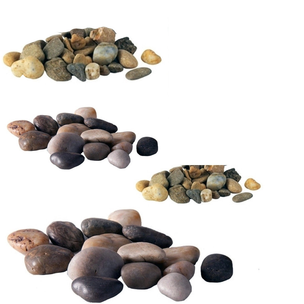 Trade Shop - Pietre Ciottoli Sassi Naturale Marrone 800gr Decorazione Acquario Laghetto Giardino -