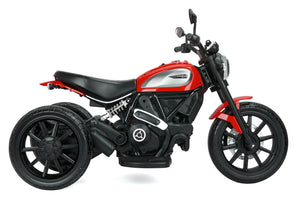 Moto Elettrica per Bambini Licenza Ufficiale Ducati Scrambler 12V 3,5Ah Rosso