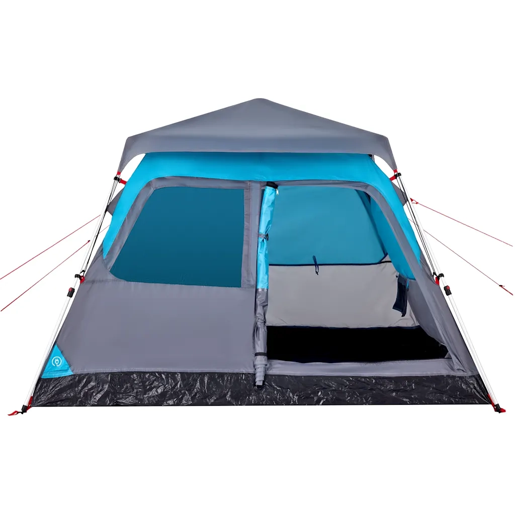 Tenda a Cupola da Campeggio 4 Persone Blu a Rilascio Rapido 4004231