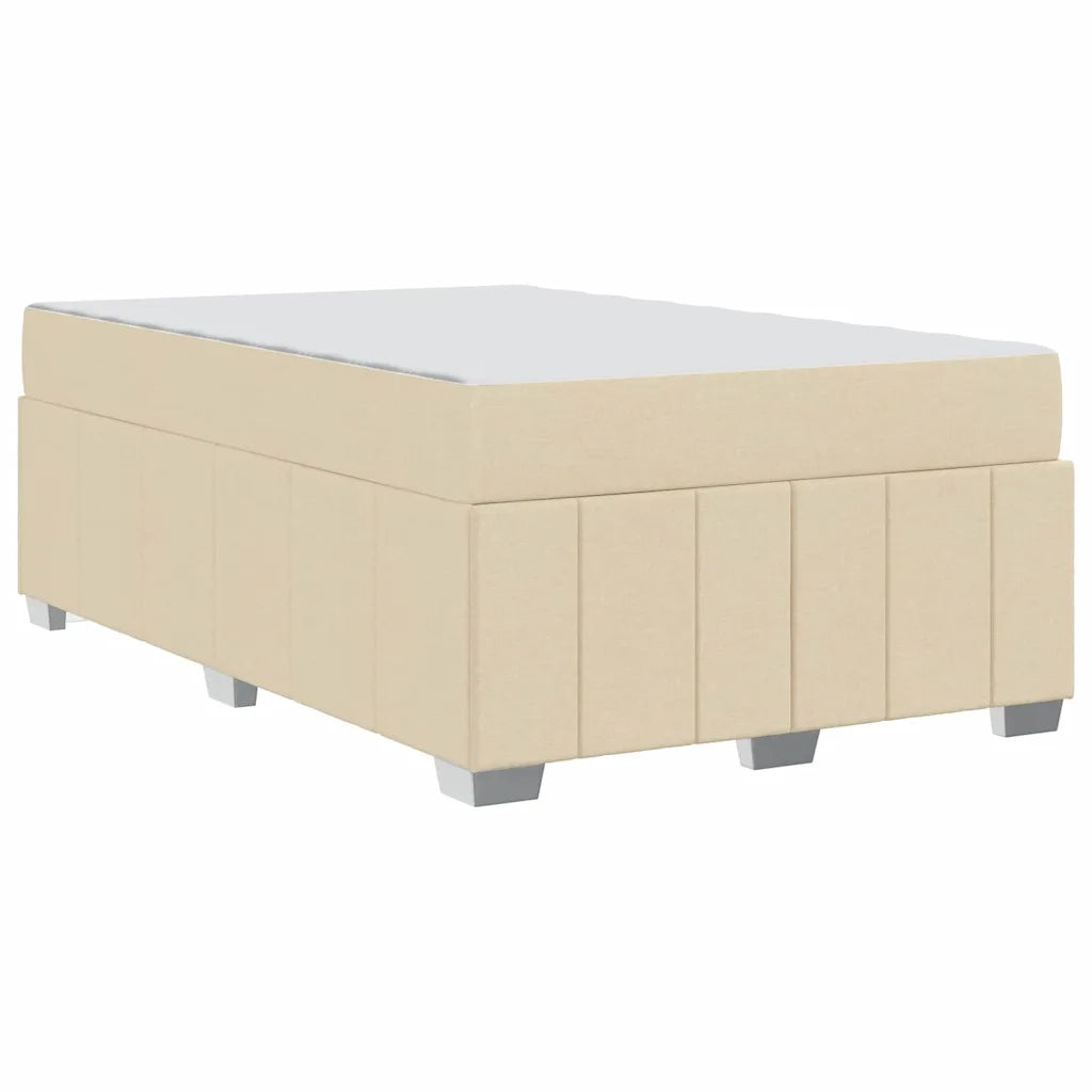 Struttura del letto con materasso Crema 120 x 200 cm Tessuto 3398284